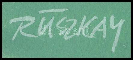 Ruszkay György (1924-1998): 3 db humoros grafika. Vegyes technika, kollázs, papír, mindegyik jelzett...