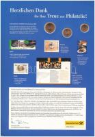 Németország 2000. "DER WEG ZUR DEUTSCHEN EINHEIT" NSZK 50pf + NDK 50pf karton emléklapon a...