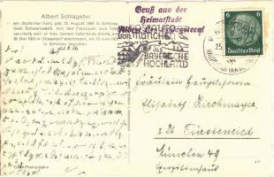 1936 Schlageter-Denkmal in Schönau (Schwarzwald) / German military monument, Albert Leo Schlageter