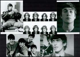 cca 1970 Beatles együttes, Fekete György (1904-1990) budapesti fényképész hagyatékából 5 db mai nagyítás, 10x15 cm