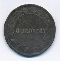 Kanada 1884. 1c Br "Viktória" T:2- ph. 
Canada 1884. 1 Cent Br "Victoria" C:VF ...