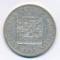Csehszlovákia 1932. 10K Ag T:2- 
Czechoslovakia 1932. 10 Korun Ag C:VF 
Krause KM#15