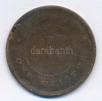 Ciprus 1879. 1P Br "Viktória" T:3 ü. ph., hajlott  
Cyprus 1879. 1 Piastre Br "Viktó...