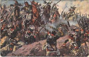 Schlacht bei Borodino 1812 / Battle of Borodino. Marke Egemes Serie 105. s: Fritz Neumann (ázott sarok / wet corner)