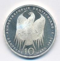 Németország 1993J 10M Ag "Robert Koch" T:1- (eredetileg PP) Germany 1993J 10 Mark Ag &quot...