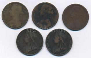 Nagy-Britannia 1866-1900. 1p Br Viktória T:3,3- Great Britain 1866-1900. 1 Penny Br Victoria C:F,VG
