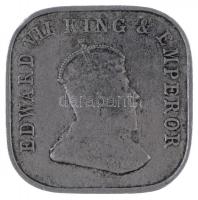 Ceylon 1910. 5c Cu-Ni T:2- 
Ceylon 1910. 5 Cents Cu-Ni T:VF 
Krause KM#103