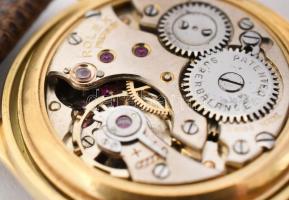Rolex precision kézi felhúzós 18K arany férfi karóra. Jelzett tok,  jelzett 17 köves szerkezet, fris...