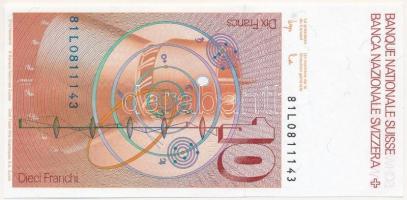 Svájc 1981-1986. 10Fr T:I- kis gyűrődés Switzerland 1981-1986. 10 Franken C:AU small crease Krause 5...