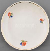 Gránit porcelán teás készlet: kanna, cukortartó, kiöntő, 6 db nagyobb méretű csésze aljjal. Matricás...