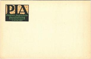 1913 Papier-Industrie Ausstellung, Berlin Philharmonie / Paper Industry Exhibition Berlin advertisement art postcard litho
