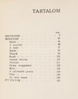 Révész Béla: Beethoven miniature. A címlapot, a litográfiákat Erdei Viktor rajzolta. Bp.,[1917],Bíró...
