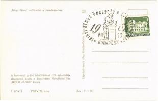 Budapest VIII. Irinyi János emlékműve "E helyütt állott gyufagyára". Képzőművészeti Alap K...