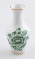 Herendi Apponyi mintás mini váza, kézzel festett, jelzett, apró kopásokkal. m: 6,5 cm
