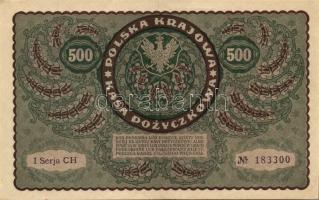 Lengyelország 1919. 500M (2x) egymásutáni sorszámmal T:II