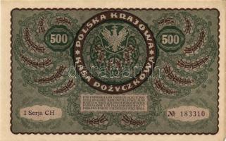 Lengyelország 1919. 500M (2x) egymásutáni sorszámmal T:II