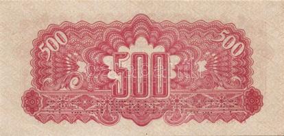 Csehszlovákia 1944. 20K, 500K "Specimen" perforációval T:I,I-