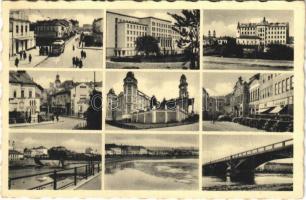 1943 Ungvár, Uzshorod, Uzhhorod, Uzhorod; mozaiklap / multi-view postcard