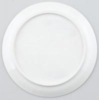 Herendi Porcelángyár emléktál, biszkvit/fehér mázas, jelzés nélkül, apró kopásnyomokkal, d: 18 cm. F...