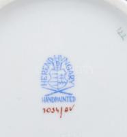 Herendi zöld Apponyi mintás váza Kézzel festett, jelzett, hibátlan 16 cm