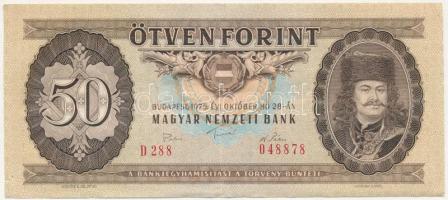 1975. 50Ft "D288 048878" T:III szép papír Adamo F21