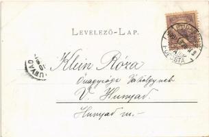 1900 In Verlegenheit / playing cards. Verlag Klein Nr. 276. s: E. Gützner