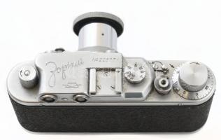 Zorkij szovjet távmérős fényképezőgép, Industar-22 50 mm f/3,5 objektívvel, eredeti bőr tokjában / v...