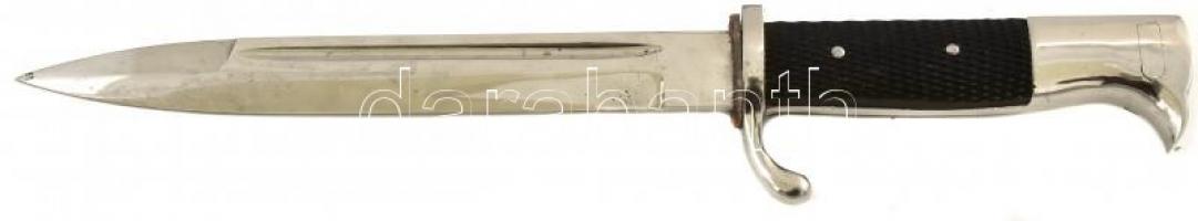 F. W. Höller Solingen Mauser K98 II. világháborús német bajonett, légierős emlékgravírozással, erede...