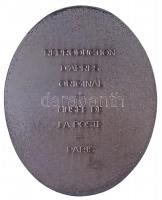 Franciaország DN "A Köztársasági Hadsereg futárainak emlékplakettje" ezüstözött fém, hátla...