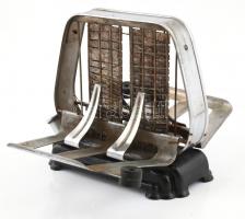 Régi Elekthermax kenyérpirító, EME szabvány, kopottas, rozsdafoltokkal, 19x17x9 cm