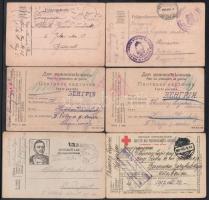1916-1918 6 db tábori postai levelezőlap