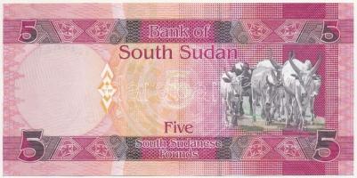 Dél-Szudán 2015. 5P T:I 
South Sudan 2015. 5 Pounds C:UNC