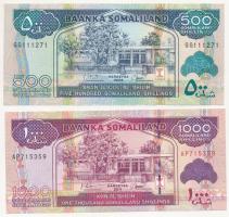 Szomáliföld 2008. 500Sh + 2011. 1000Sh T:I,I-  Somaliland 2008. 500 Shillings + 2011. 1000 Shillings C:UNC,AU