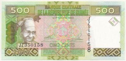 Guinea 2012. 500Fr T:I  Guinea 2012 500 Francs C:UNC