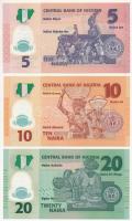 Nigéria 2007. 20N + 2009. 10N + 2017. 5N T:I
Nigeria 2007. 20 Naira + 2009. 10 Naira + + 2017. 5 Na...