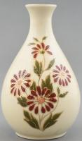 Zsolnay kis méretű virágmintás porcelán váza, kézzel festett, jelzett, hibátlan. m: 11 cm