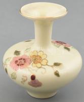 Zsolnay kis méretű virágmintás porcelán váza, kézzel festett, jelzett, hibátlan. m: 8 cm