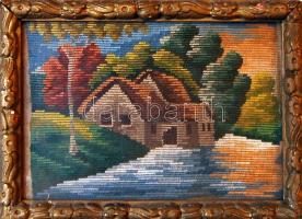 Régi goblein keretben 28x20cm