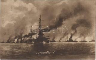 1916 K.u.K. Kriegsmarine. Unsere Flotte / WWI Austro-Hungarian Navy fleet. R. Marincovich