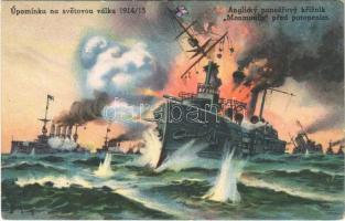 Anglicky pancerovy krizník Monmouth pred potopenim / WWI British armored cruiser before sinking s: Stieglitz