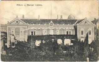 Pola, Pula; Marine Casino / Austro-Hungarian Navy, K.u.K. Kriegsmarine, mariners casino. G. Fano 1907-08. (r)