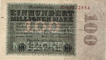 Német Birodalom/Weimari Köztársaság 1923. 20.000.000M, 50.000.000M, 100.000.000M T:II,II/III