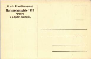 Marine-Schauspiele 1918. Eroberung des Lovcen bei Cattaro. Ausführung Prof. H. Kautsky u. F. Rottona...