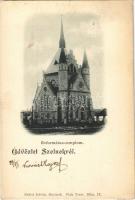 1899 (Vorläufer!) Szolnok, Református templom. Bakos István kiadása (EK)