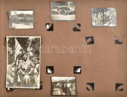 Vegyes cserkész tétel, benne sok Jamboree fénykép és egy sérült emlékfokos Jamboree felirattal