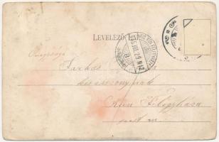 1905 Kiskunhalas, Úri kaszinó. Horváth Gyula kiadása (ázott / wet damage)