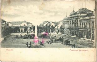 1906 Szolnok, Piac tér, Fehér Adolf, Koppán György üzlete (EK)