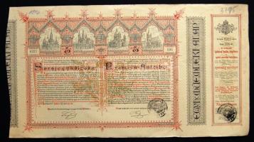 Kis részvény tétel, benne 11db magyar és 8db külföldi (francia, amerikai, osztrák) 1912-től. Összese...