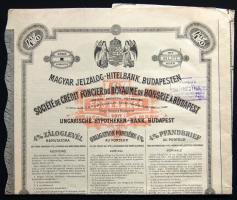 Kis részvény tétel, benne 11db magyar és 8db külföldi (francia, amerikai, osztrák) 1912-től. Összese...