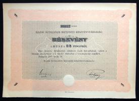 Kis részvény tétel, benne 15db magyar és 2db osztrák 1912-től. Összesen 17db!